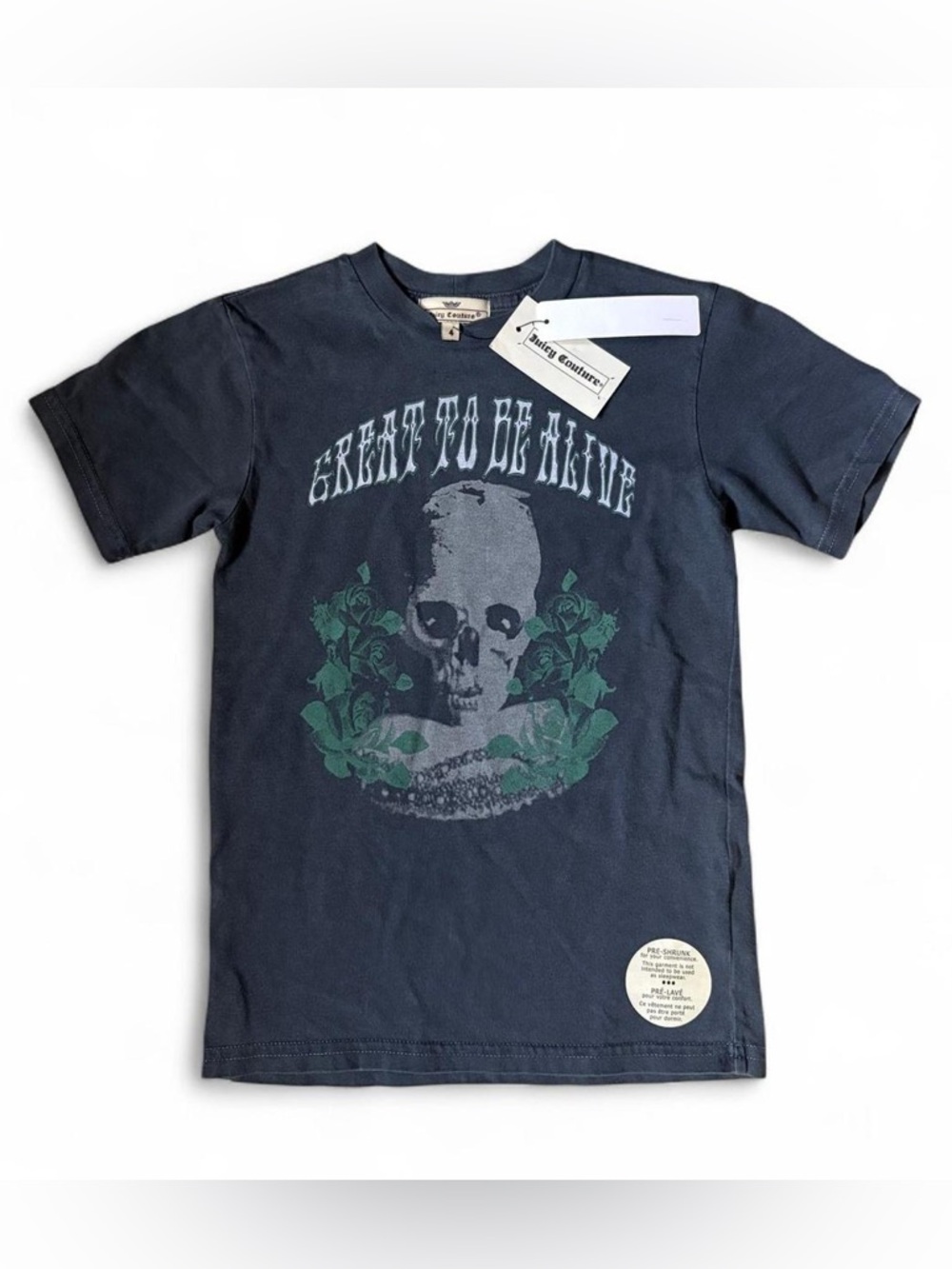 Y2K desdstock vintage kids boys Juicy Couture graphic tee shirt
